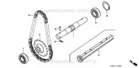 ARBRE DE ROUE  (F401K2/F501K2/K3/F502) pour Honda F401K2
