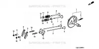 ARBRE A CAMES pour Honda F510K6