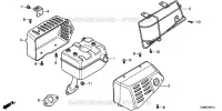 SILENCIEUX  (2) pour Honda F510K6