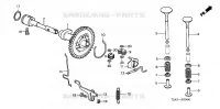 ARBRE A CAMES   SOUPAPE pour Honda F700