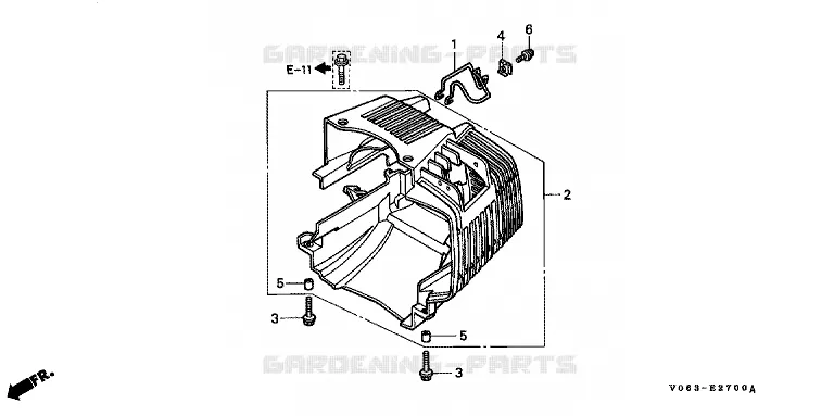 CAPOT Honda jardin MOTOCULTEURS  FG FG100  FG100-FZCV