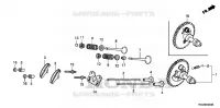 ARBRE A CAMES pour Honda WT40XK3