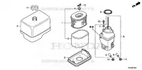 FILTRE A AIR  (2) pour Honda WT40XK3