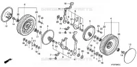 ROUE ARRIERE pour Honda HRD536K2