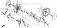 ROUE AVANT pour Honda HRD536K2