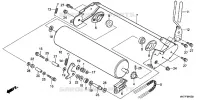 GALET ARRIERE  (3) pour Honda HRX476C2