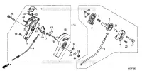 POIGNEE D'ACCELERATION  (2) pour Honda HRX476C2