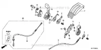 POIGNEE D'ACCELERATION  (3) pour Honda HRX476C2