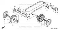 ROUE AVANT  (1) pour Honda HRX476C2