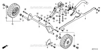 ROUE AVANT  (2) pour Honda HRX476C2