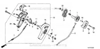 POIGNEE D'ACCELERATION  (4) pour Honda HRX537C6