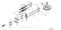 ARBRE A CAMES   SOUPAPE pour Honda H3011H
