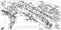 BOITE DE VITESSES  (1) pour Honda HF2315K2