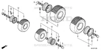ROUE ARRIERE pour Honda HF2315K2