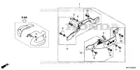 COUVERCLE DE COURROIE  (2) pour Honda HF2622K1