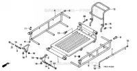 SUPPORT  (1) pour Honda HP250K2