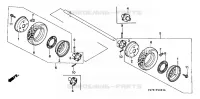 ROUE ARRIERE pour Honda HS624K1