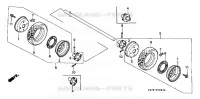 ROUE ARRIERE pour Honda HS624K2