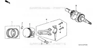VILEBREQUIN   PISTON pour Honda HS624K2