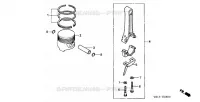 PISTON  (WT20/WT30) pour Honda WT30