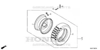 ROUE ARRIERE pour Honda HSS760