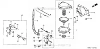 BRAS DE REGULATEUR / DIAPHRAGME pour Honda EB1900
