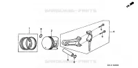PISTON   BIELLE pour Honda EM4500CX