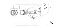 PISTON   BIELLE pour Honda GX160