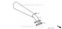 SILENCIEUX D'ECHAPPEMENT pour Honda GX160