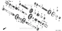 PIECES DIVERSES  (PIGNON BOITE DE VITESSES) pour Honda GX160U1