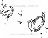 EMBRAYAGE   COUVERCLE DE VENTILATEUR pour Honda UMT422S