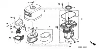 FILTRE A AIR  (2) pour Honda GX340U1