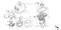 FILTRE A AIR  (2) pour Honda GX340UT2