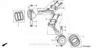 PISTON   BIELLE pour Honda GXV520
