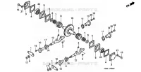 EMBRAYAGE  (HS1340Z) pour Honda HS1340Z