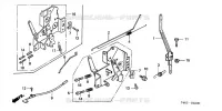 BRAS DE REGULATEUR / UNITE DE COMMANDE pour Honda F405