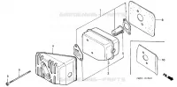 SILENCIEUX D'ECHAPPEMENT pour Honda F405