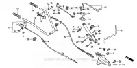 TUYAU DE GUIDON / COMMUTATEUR / CABLE pour Honda F405