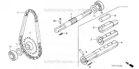 ARBRE DE ROUE  (2) pour Honda F510