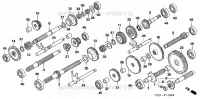 ARBRE INTERIEUR  (3) pour Honda F510
