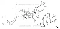 BOITE D'ATTELAGE  (2) pour Honda F510