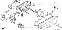 ETAI MOTEUR / COUVERCLE DE COURROIE  (2) pour Honda F510
