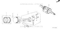 PISTON   VILEBREQUIN pour Honda F510