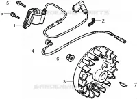 VOLANT MAGNETIQUE   BOBINE D'ALLUMAGE pour Honda UMT431DS