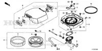 FILTRE A AIR pour Honda HSL2511