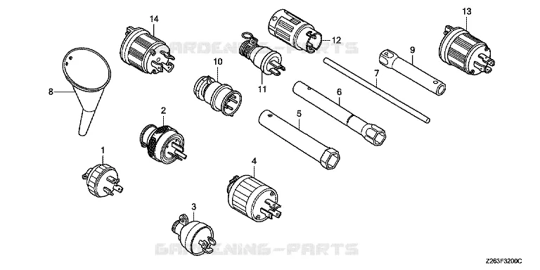 OUTIL / PRISE RECEPTACLE Honda jardin GROUPES ELECTROGENES  EM EM10000K1  EM10000K1-GCAJH
