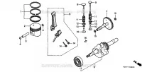 PISTON   VILEBREQUIN pour Honda EM1000F