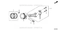 PISTON   BIELLE pour Honda EM5500CXS2