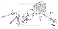 POIGNEE / ROUE pour Honda EM5500CXS2