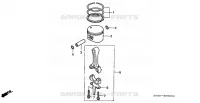 PISTON   BIELLE pour Honda EU10IK1